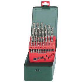 25-częściowy, promocyjny zestaw wierteł HSS-G Metabo 627154000