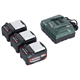 Akumulator 18V 4.0Ah (3szt.) + ładowarka Metabo 685049000
