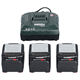 Akumulator 18V 4.0Ah (3szt.) + ładowarka Metabo 685049000