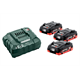 Zestaw 3 akumulatorów 18V LiHD 4.0Ah z ładowarką ASC 30-36V Metabo 685132000
