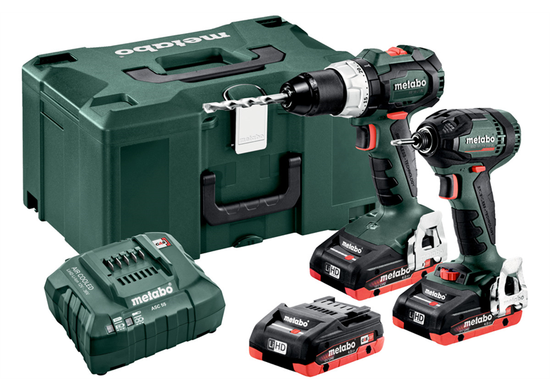 Zestaw elektronarzędzi 18V Metabo CAS Combo Set 2.1.11 2x 4.0Ah