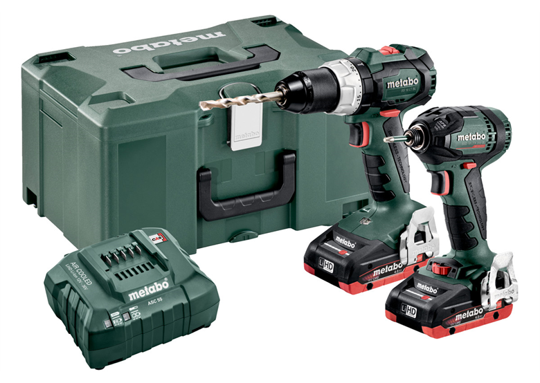 Zestaw elektronarzędzi 18V Metabo CAS Combo Set 2.1.11  2x4.0Ah