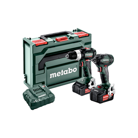 Zestaw elektronarzędzi 18V Metabo CAS Combo Set 2.1.18 BL 2x5.2Ah
