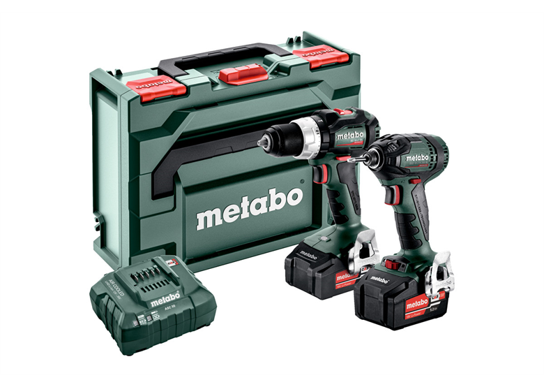 Zestaw elektronarzędzi 18V Metabo CAS Combo Set 2.1.18 BL 2x5.2Ah