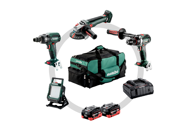 Zestaw elektronarzędzi 18V Metabo CAS Combo Set 4.3.2 2x10.0Ah