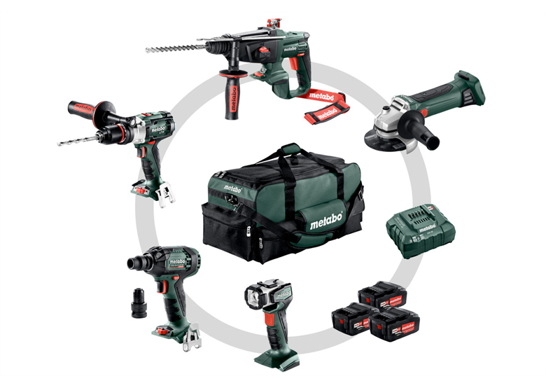 Zestaw elektronarzędzi 18V Metabo CAS Combo Set Construction 5.1 3x4.0Ah