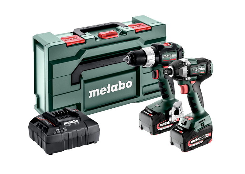 Zestaw elektronarzędzi 18V Metabo CAS SB 18 LT BL/SSD 18 LT 200 BL 2x5.2Ah