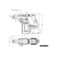 Kombimłotek SDS-Plus Metabo KH 18 LTX BL 24 2x4.0Ah