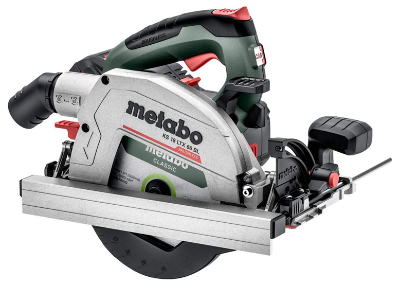 Ręczna pilarka tarczowa Metabo KS 18 LTX 66 BL 2x8.0Ah