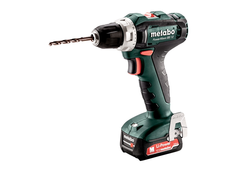 Wiertarko-wkrętarka Metabo PowerMaxx BS 12 2x2.0Ah