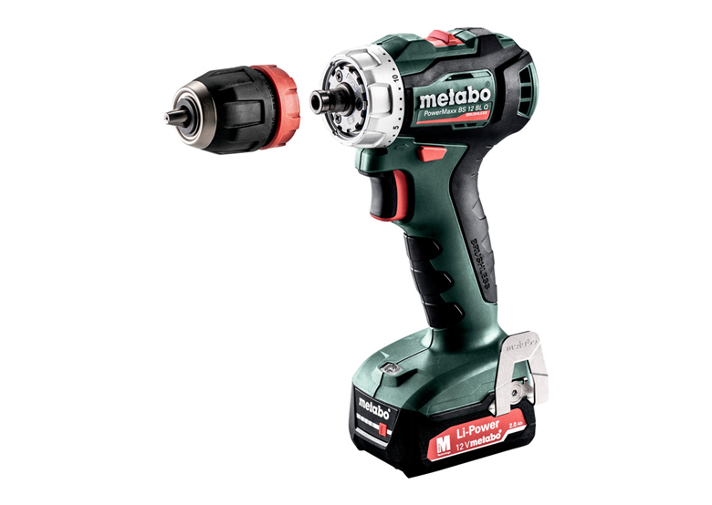 Wiertarko-wkrętarka Metabo PowerMaxx BS 12 BL Q 2x2.0Ah