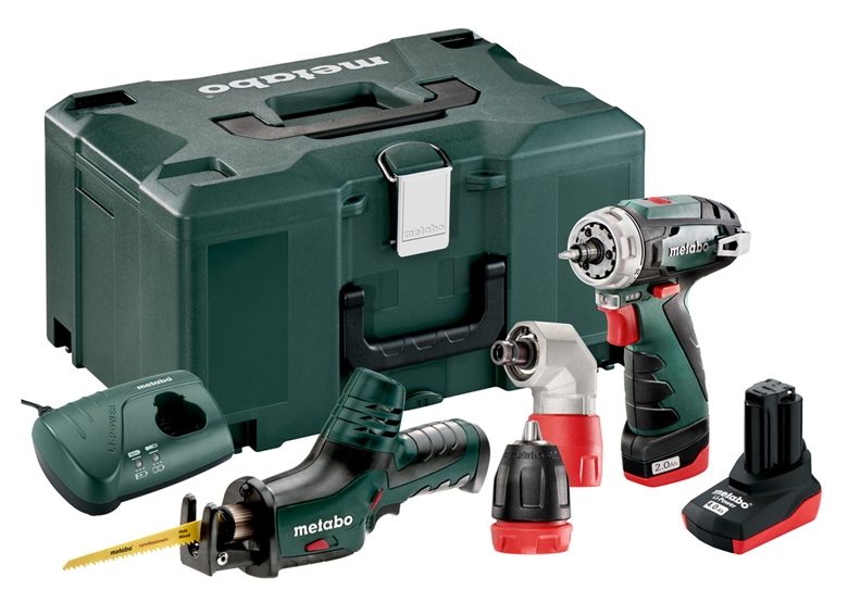 Zestaw elektronarzędzi 10.8V Metabo PowerMaxx Combo Set 2.2 10.8V Quick Pro 1x4.0Ah, 1x2.0Ah