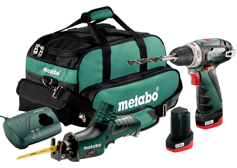 Zestaw elektronarzędzi 10.8V Metabo PowerMaxx Combo Set 2.4 2x2.0Ah