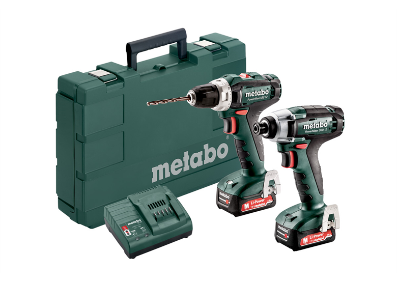 Zestaw elektronarzędzi 12V Metabo PowerMaxx Combo Set 2.7.1 2x2.0Ah
