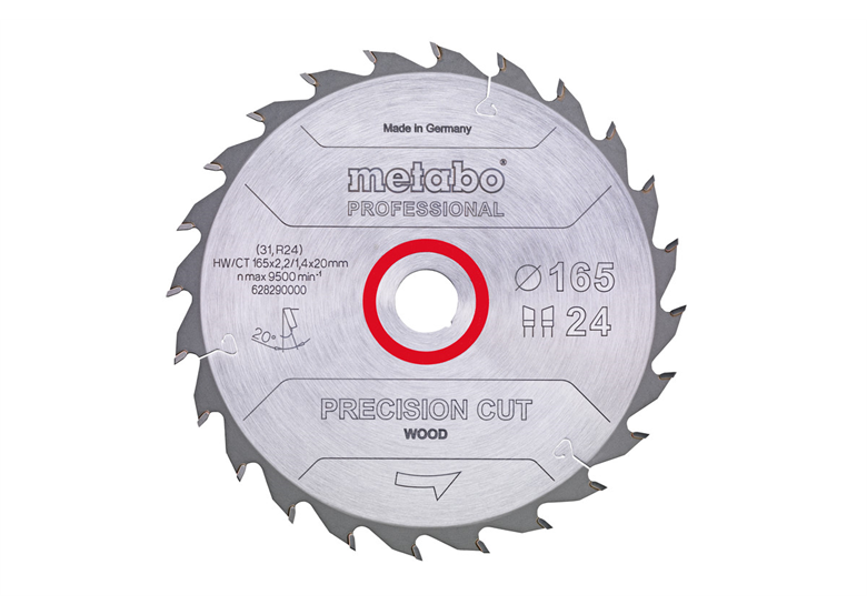 Tarcza do drewna 165x20mm Metabo Precision Cut Wood