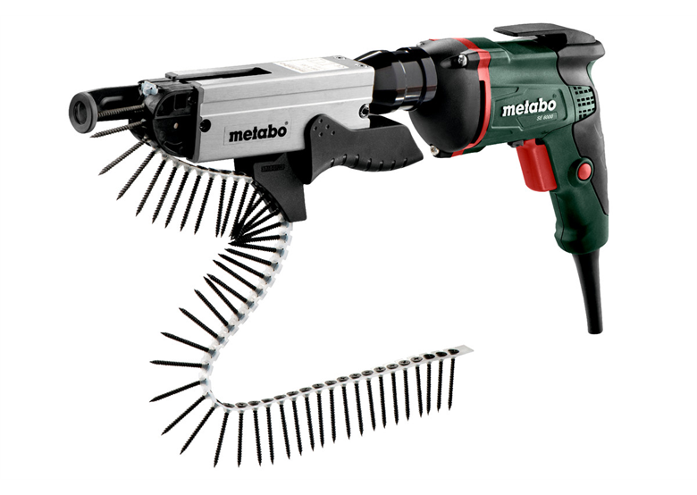 Wkrętarka do suchej zabudowy z magazynkiem Metabo SE 6000  + SM 5-55