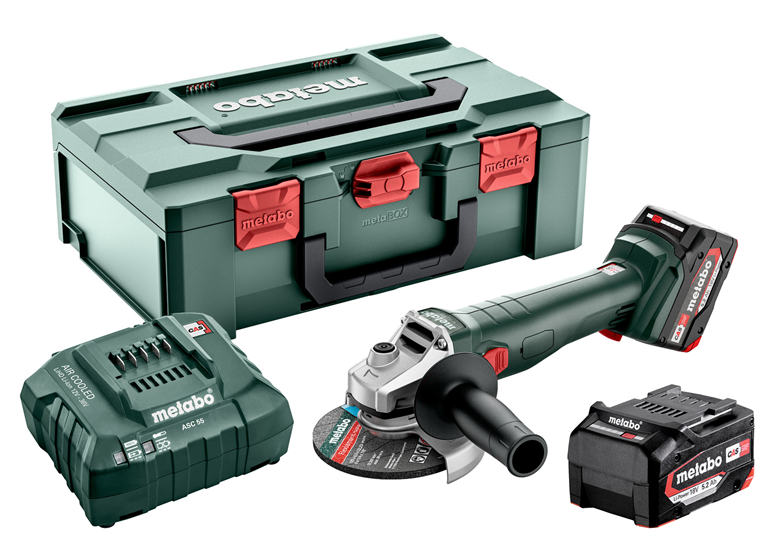 Szlifierka kątowa Metabo W 18 L 9-125 Quick 2x5.2Ah