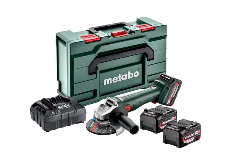 Szlifierka kątowa Metabo W 18 L 9-125 Quick 3x4.0Ah