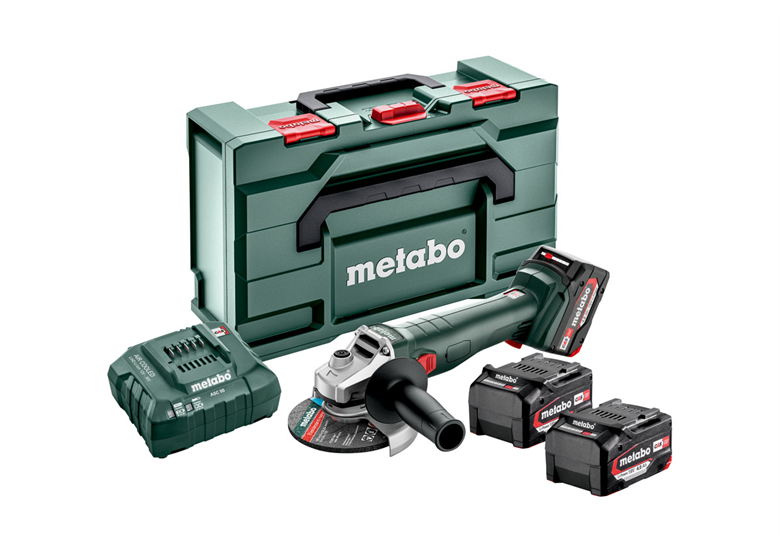 Szlifierka kątowa Metabo W 18 L 9-125 Quick 3x4.0Ah