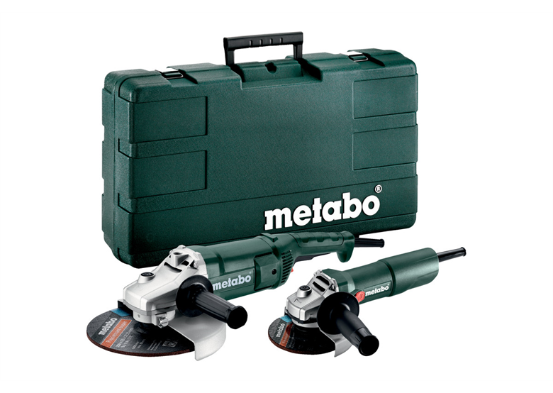 Zestaw szlifierek kątowych Combo Set w walizce Metabo WE2200-230 + W750-125