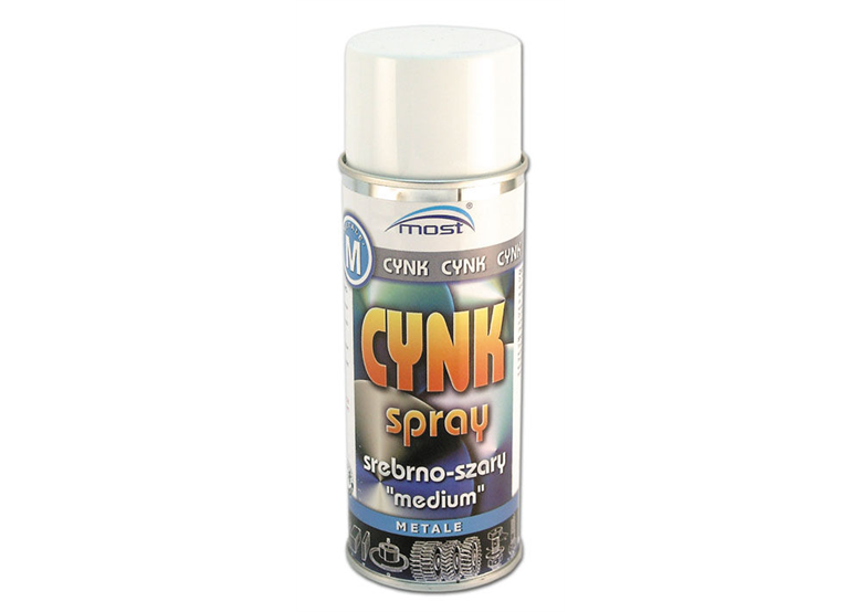 Cynk srebrno-szary spray 400ml Most 8424704555