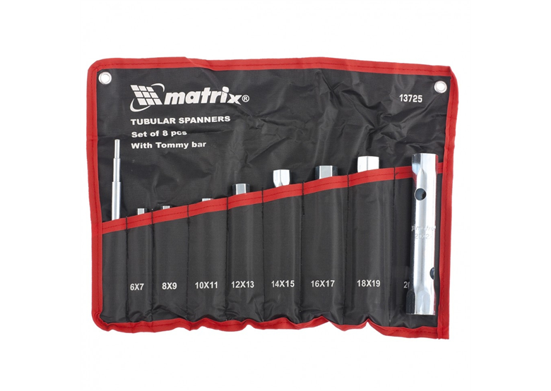 Zestaw kluczy rurowych czołowych, 9szt. Matrix MTX 137259
