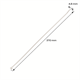 Opaski zaciskowe 4.8x370mm, 75szt., białe Neo 01-611