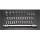 Klucze nasadowe 1/4",  zestaw 41 elementów Neo 08-603