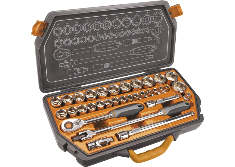 Zestaw kluczy nasadowych 1/2" Neo 08-618