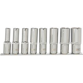 Długie nasadki Spline 1/2", zestaw 8 elementów Neo 08-650
