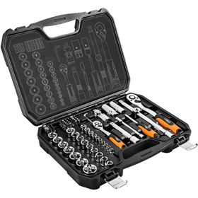 Zestaw narzędzi 1/2", 1/4" (73szt.) Neo 08-673