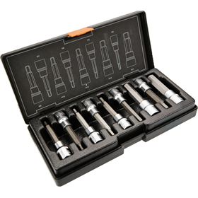 Końcówki sześciokątne na nasadce 100mm, zestaw 9szt. Neo 08-706