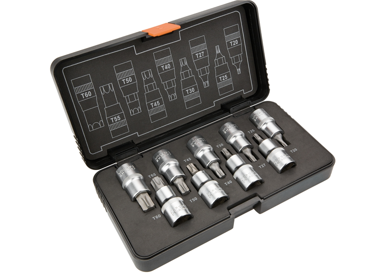 Końcówki Torx na nasadce 1/2", 9 elementów Neo 08-707
