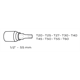 Końcówki Torx na nasadce 1/2", 9 elementów Neo 08-707