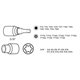 Bity Torx 3/8", zestaw 34 elementów Neo 08-711