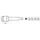 Klucze udarowe torx, 1/2" 9szt. Neo 08-712