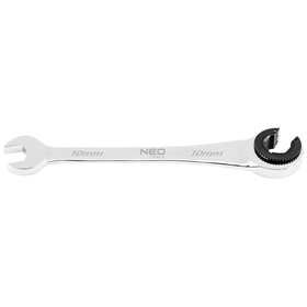 Klucz płasko-oczkowy rozcięty z grzechotką 10 mm Neo 09-257