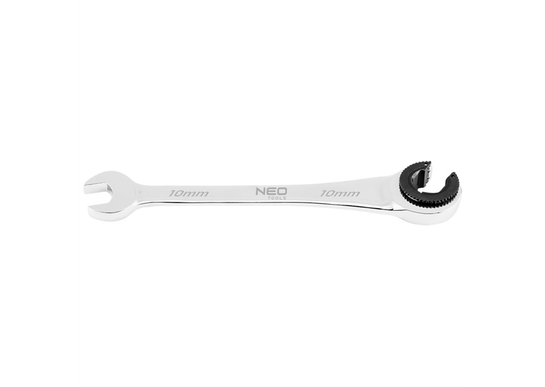 Klucz płasko-oczkowy rozcięty z grzechotką 10 mm Neo 09-257