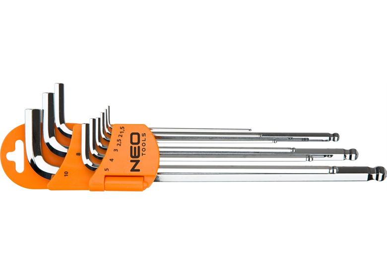 Klucze sześciokątne 1.5-10mm 9szt. Neo 09-515