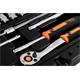 Klucze nasadowe, 1/4”, CrV, zestaw 46szt. Neo 10-004