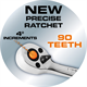 Klucze nasadowe, 1/4”, CrV, zestaw 46szt. Neo 10-004