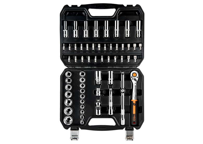 Klucze nasadowe 1/2", zestaw 58 elementów Neo 10-042