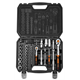 Klucze nasadowe CRV 1/2", 1/4", zestaw 73 elementów Neo 10-054