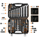 Klucze nasadowe CRV 1/2", 1/4", zestaw 82 elementów Neo 10-059