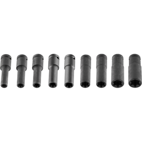 Nasadki udarowe Torx, długie, 1/2", zestaw 9szt. Neo 12-110