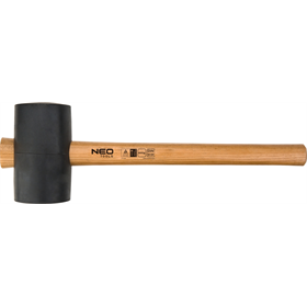 Młotek gumowy 65mm/425g, trzonek hikorowy Neo 25-052