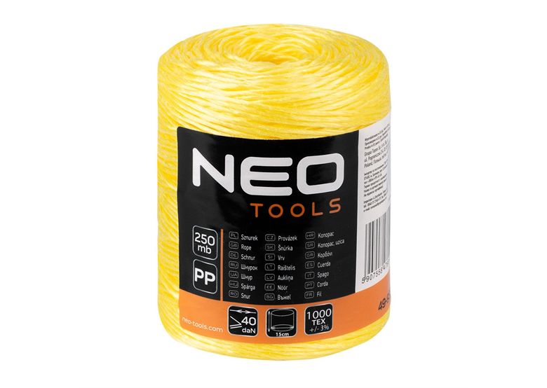 Sznurek polipropylenowy 250 m Neo 49-932