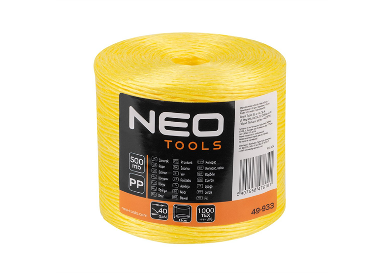 Sznurek polipropylenowy 500 m Neo 49-933