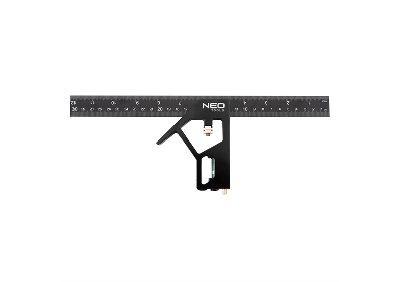 Kątownik wielofunkcyjny aluminiowy 30cm Neo 72-127