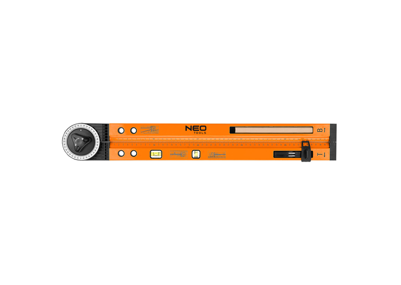 Kątomierz nastawny z poziomicą 500mm Neo 72-225